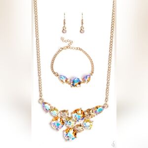 Gold Multicolor Jewelry Set